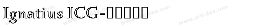 Ignatius ICG字体转换